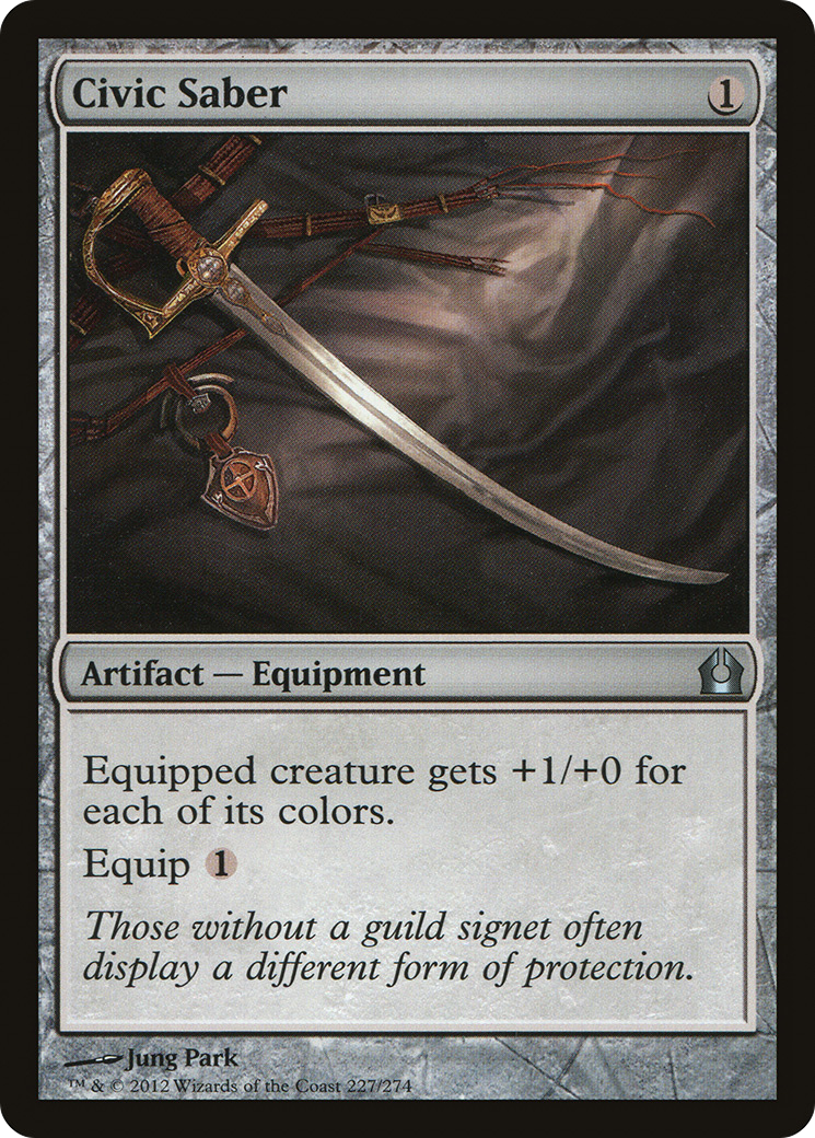 Civic Saber (227) Foil - Return to Ravnica