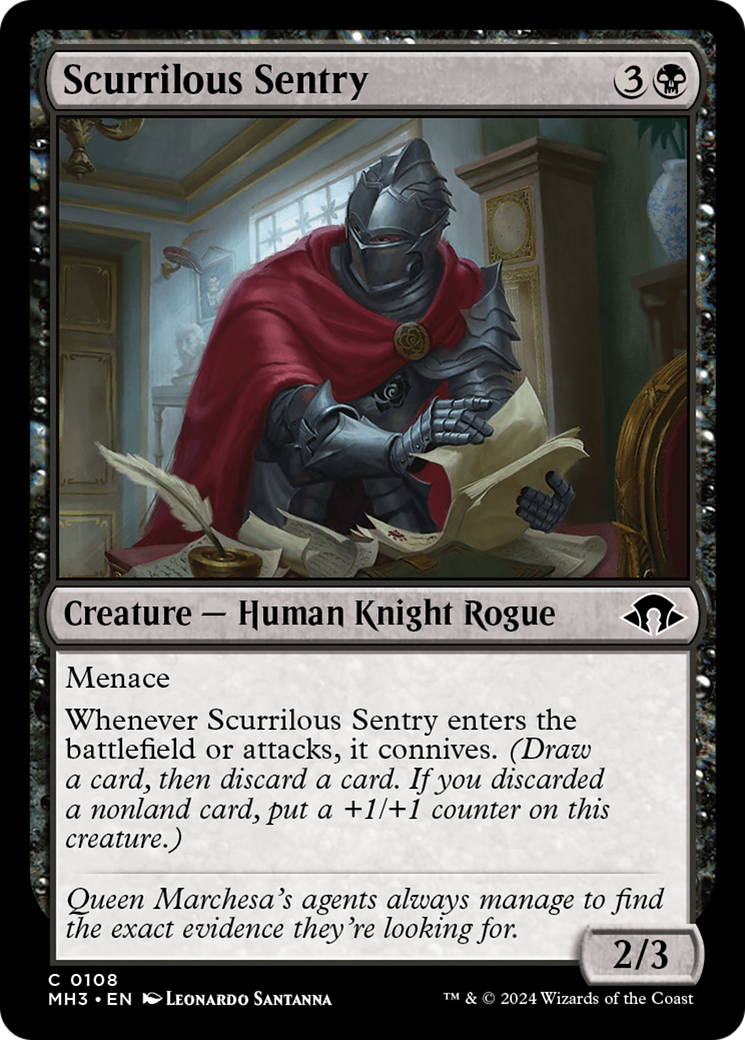 Scurrilous Sentry (108) Foil - Modern Horizons 3