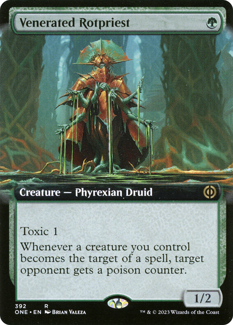 Venerated Rotpriest (Extended Art) (392) - Phyrexia: All Will Be One
