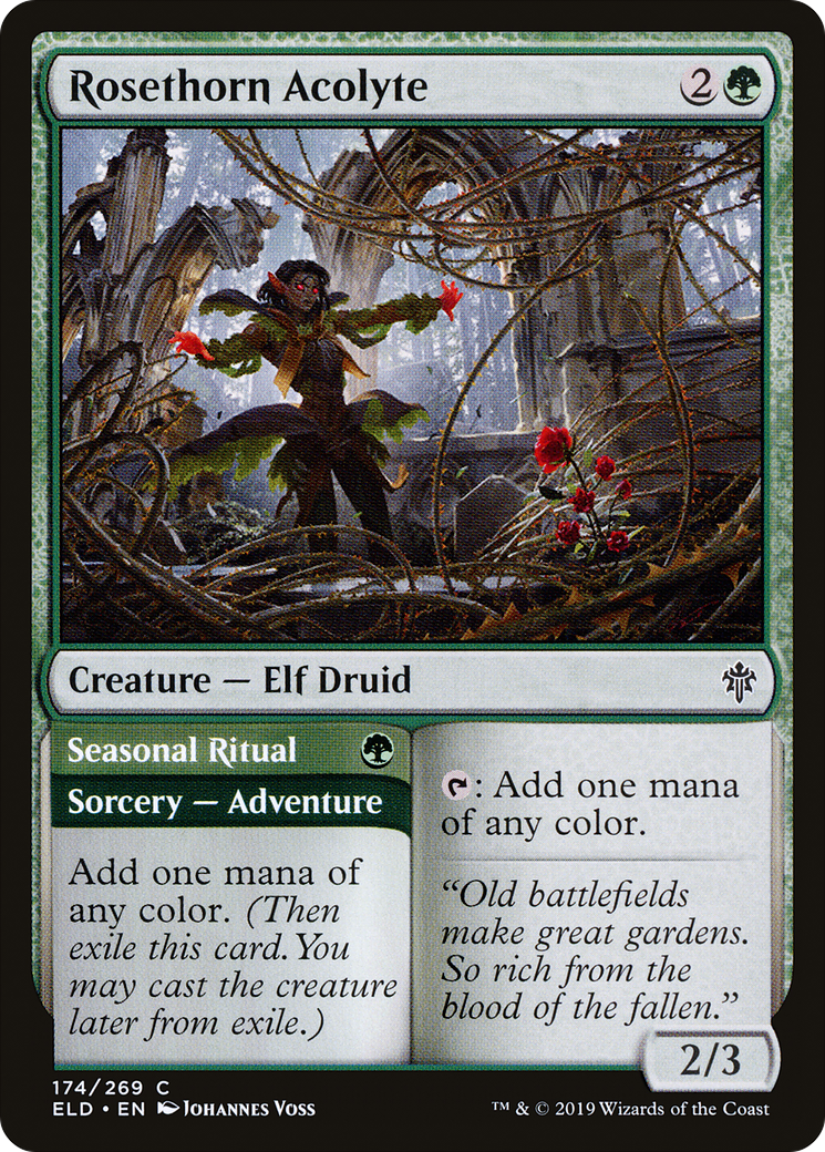 Rosethorn Acolyte (174) - Throne of Eldraine