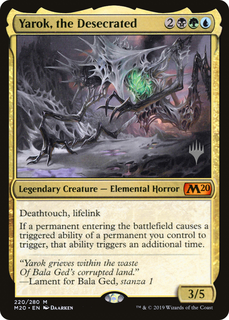 Yarok, the Desecrated (220) Foil - Core Set 2020 Promos