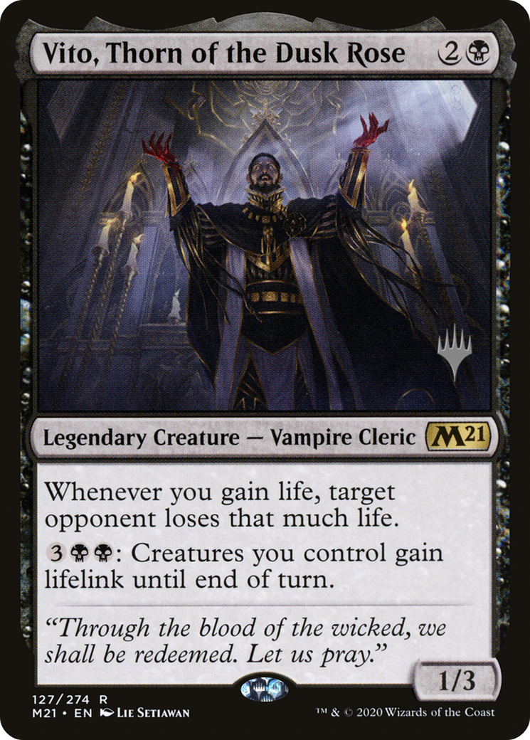 Vito, Thorn of the Dusk Rose (127) - Core Set 2021 Promos