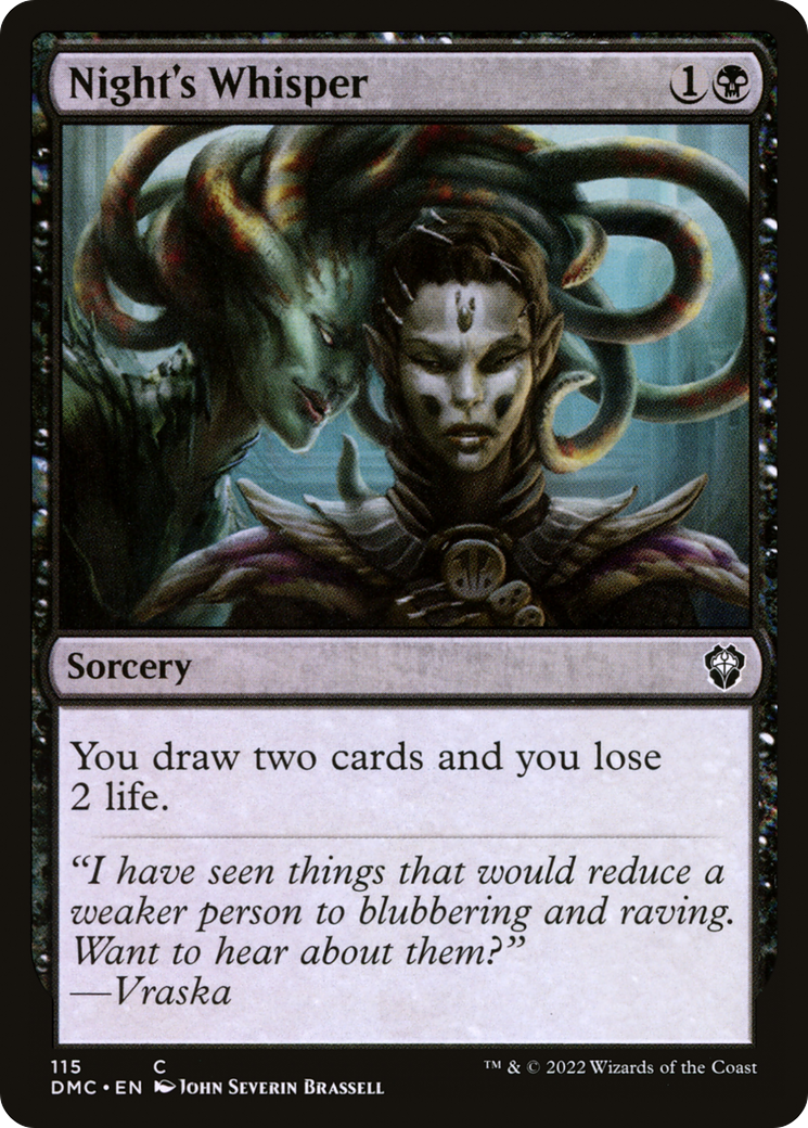 Night's Whisper (115) - Dominaria United Commander