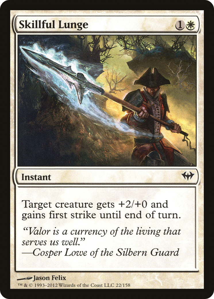 Skillful Lunge (022) Foil - Dark Ascension