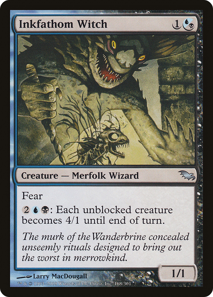 Inkfathom Witch (168) Foil - Shadowmoor