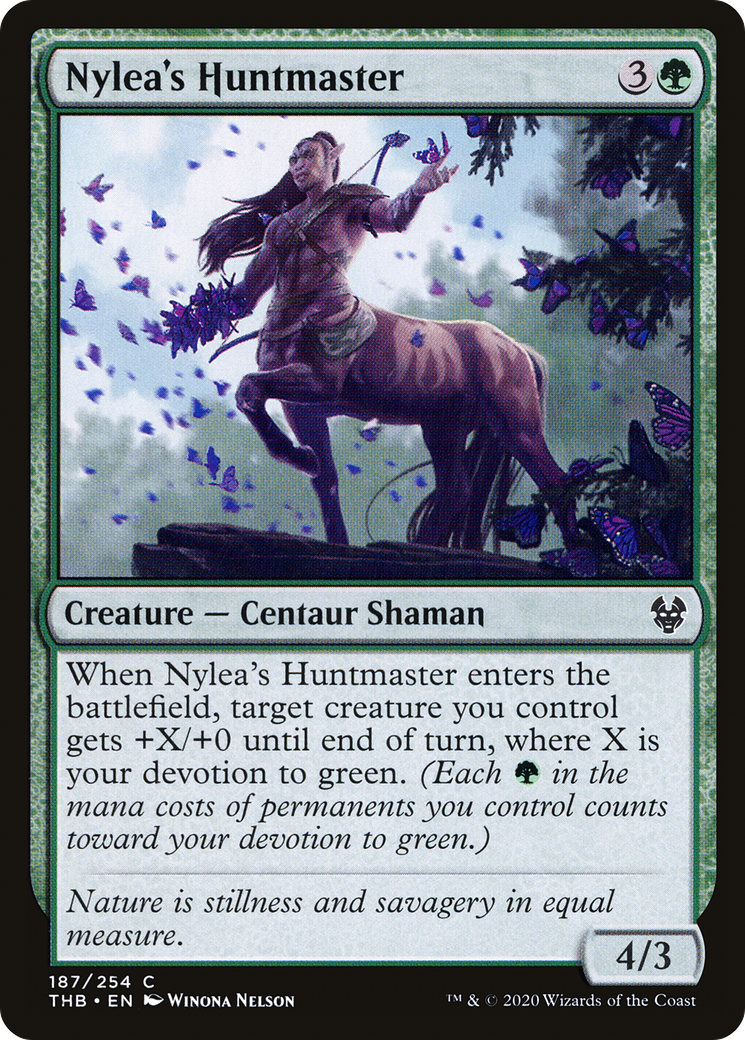 Nylea's Huntmaster (187) Foil - Theros Beyond Death
