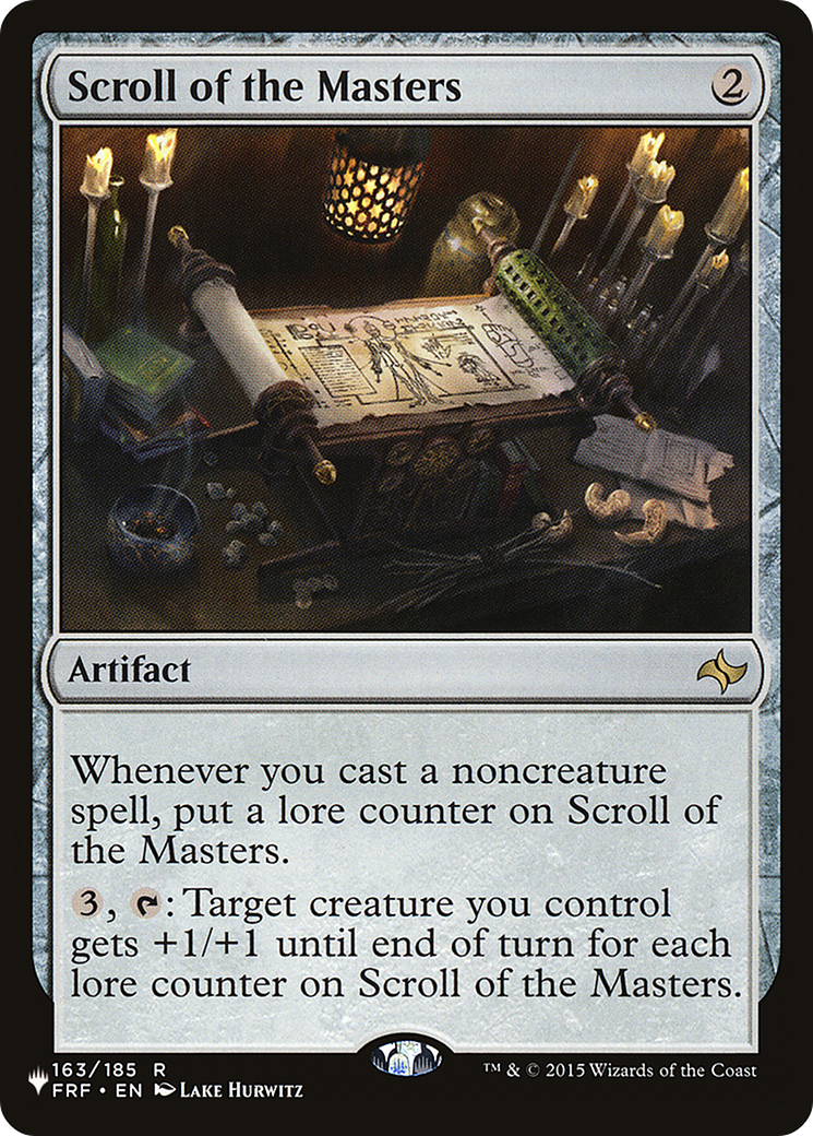Scroll of the Masters (FRF-163) - The List