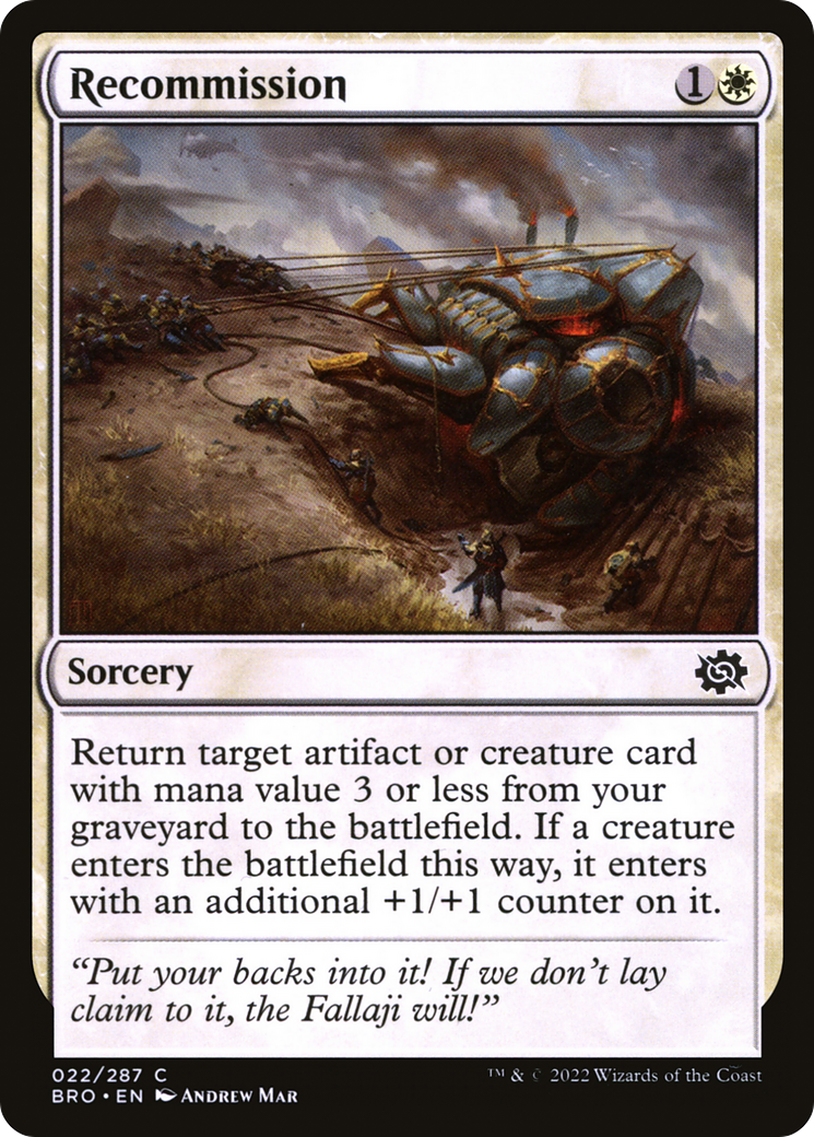 Recommission (022) - The Brothers' War