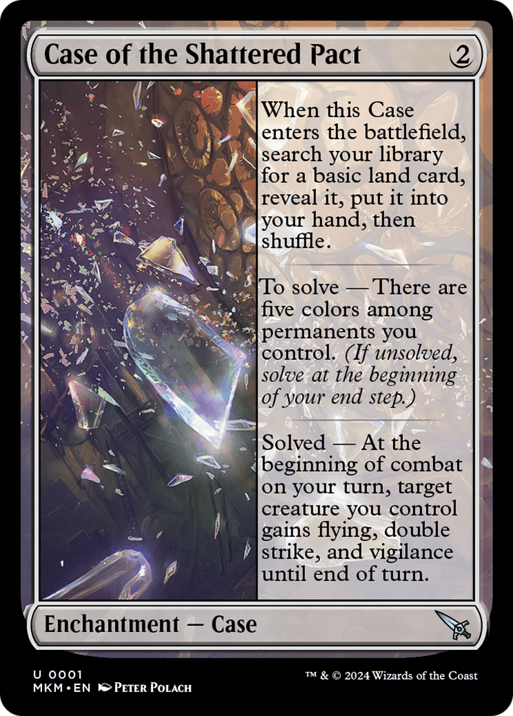 Case of the Shattered Pact (001) Foil - Murders at Karlov Manor