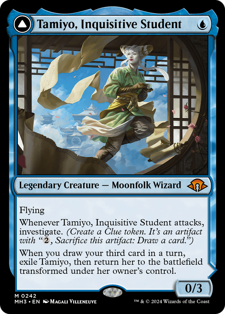 Tamiyo, Inquisitive Student // Tamiyo, Seasoned Scholar (242)