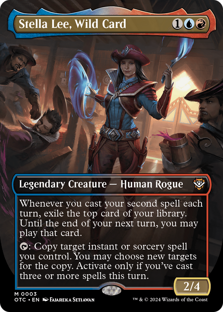 Stella Lee, Wild Card (Borderless) (003) Foil - Outlaws of Thunder Junction Commander