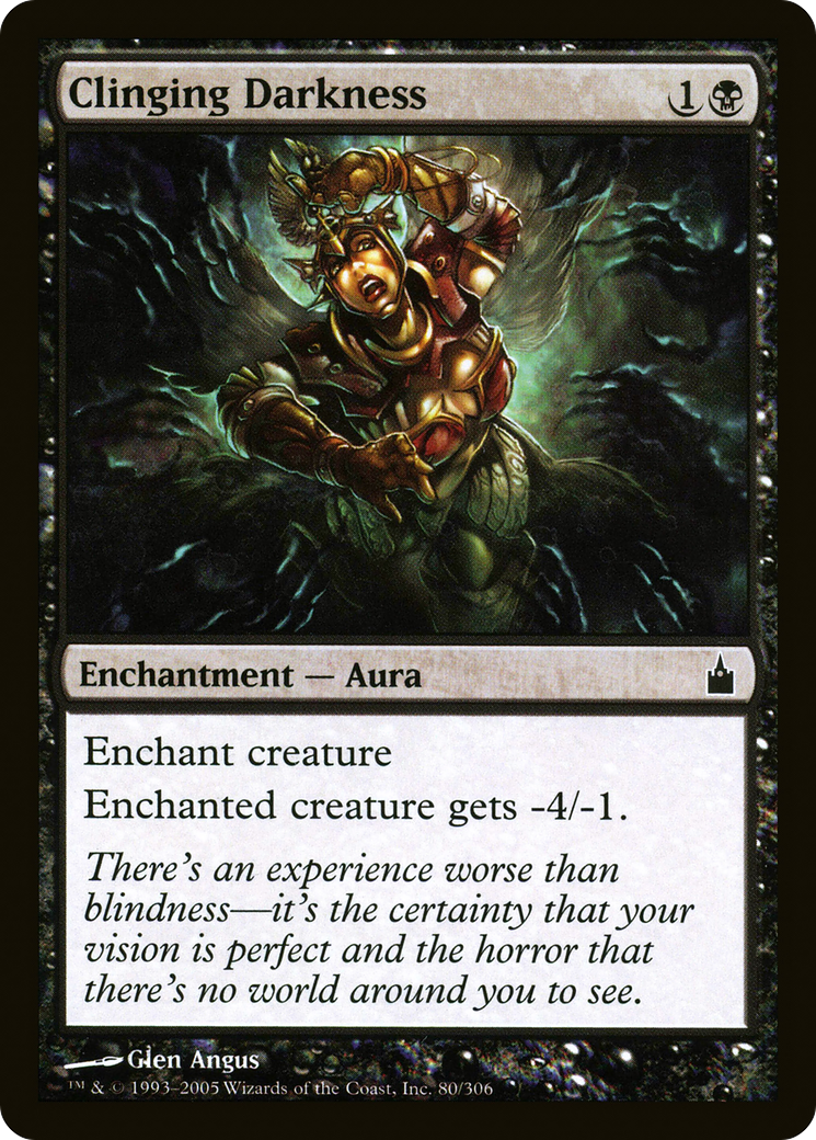 Clinging Darkness (080) Foil - Ravnica: City of Guilds