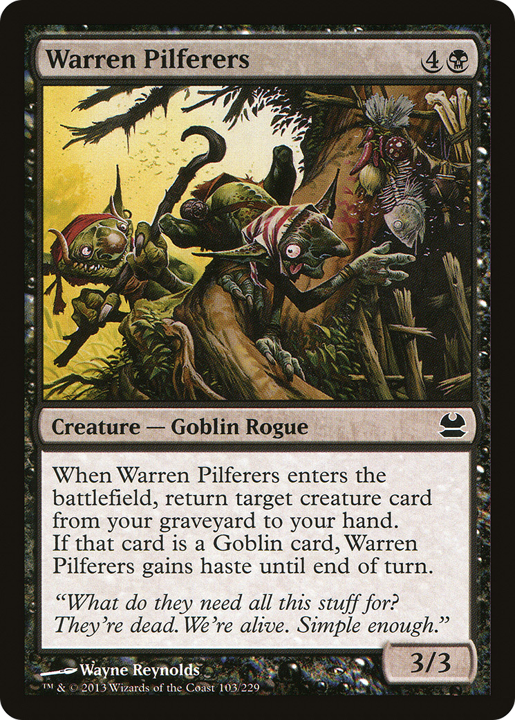 Warren Pilferers (103) Foil - Modern Masters