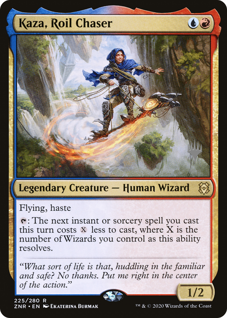 Kaza, Roil Chaser (225) Foil - Zendikar Rising Promos