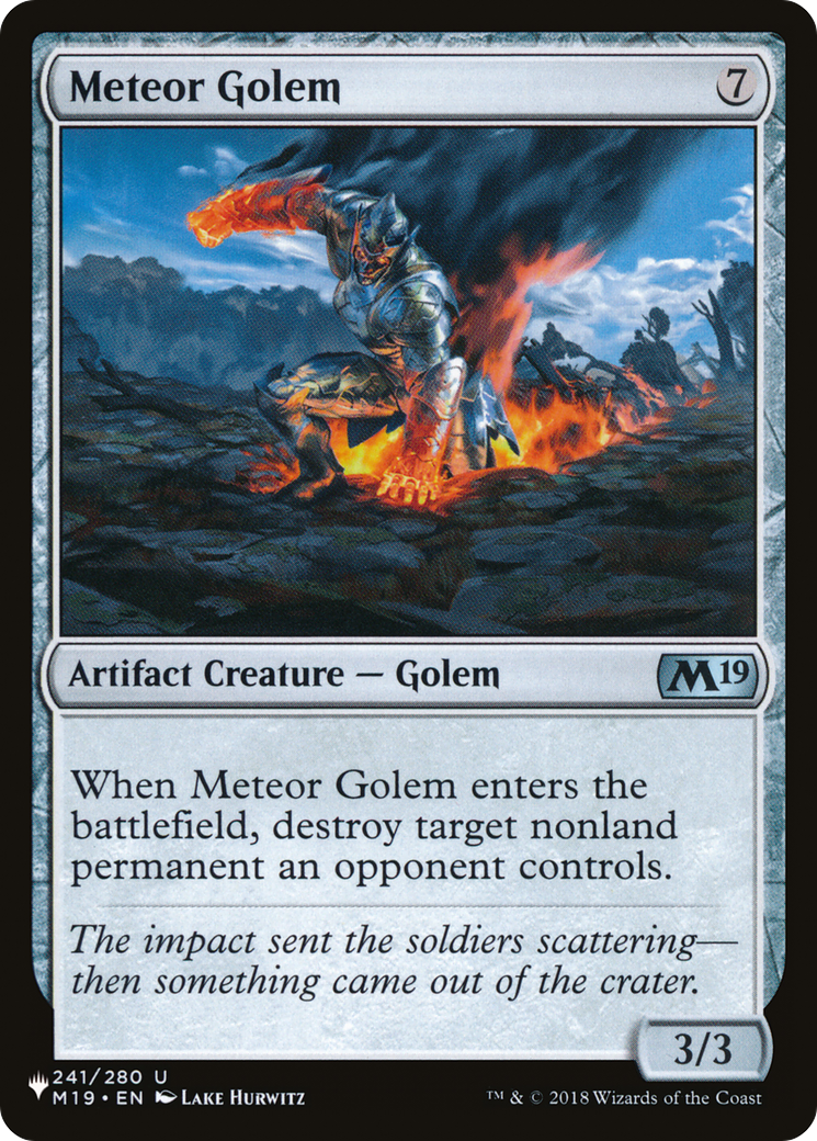Meteor Golem (M19-241) - The List