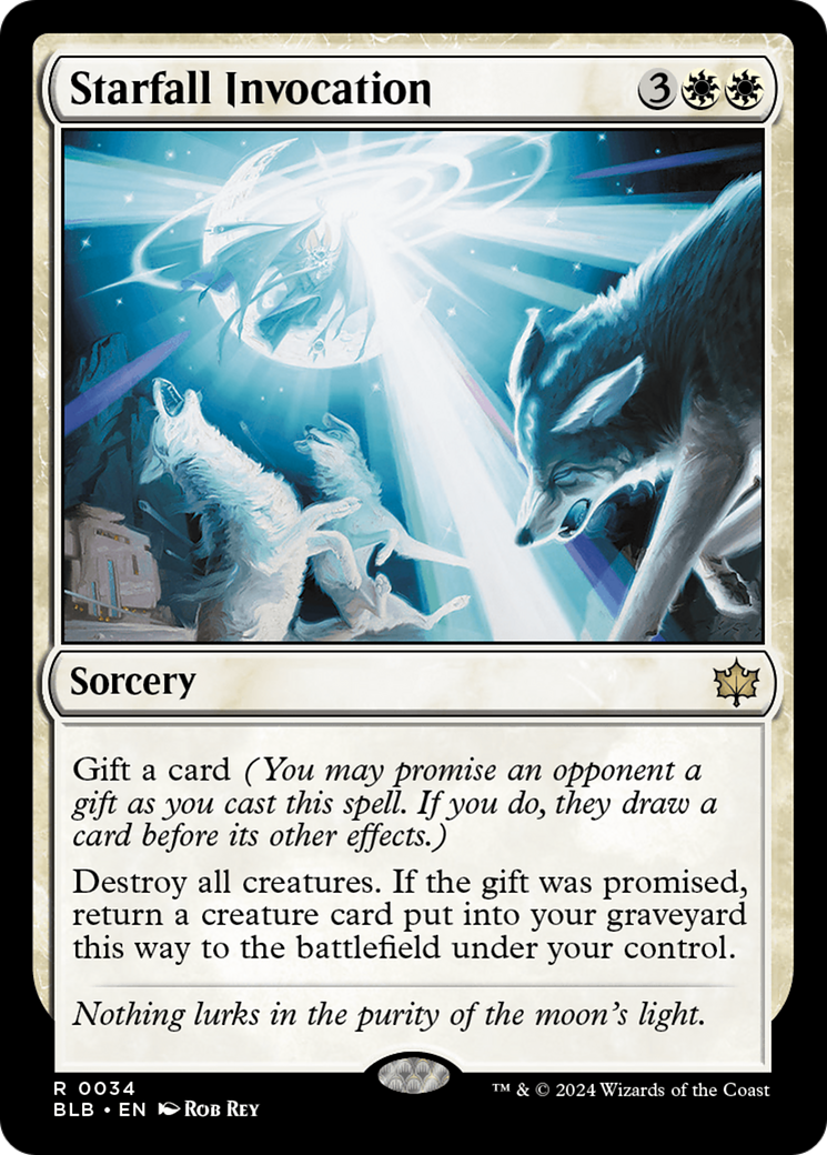 Starfall Invocation (034) Foil - Bloomburrow