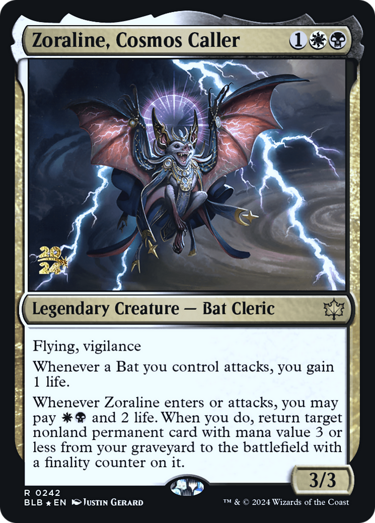 Zoraline, Cosmos Caller (242) Foil - Bloomburrow Promos