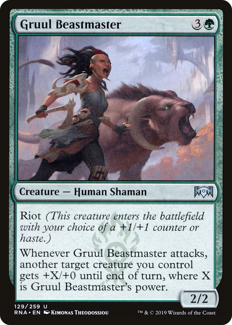 Gruul Beastmaster (129) - Ravnica Allegiance