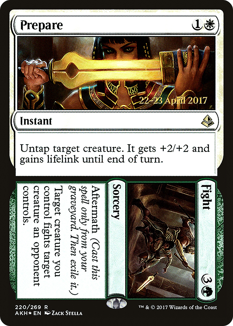 Prepare // Fight (220s) Foil - Amonkhet Promos