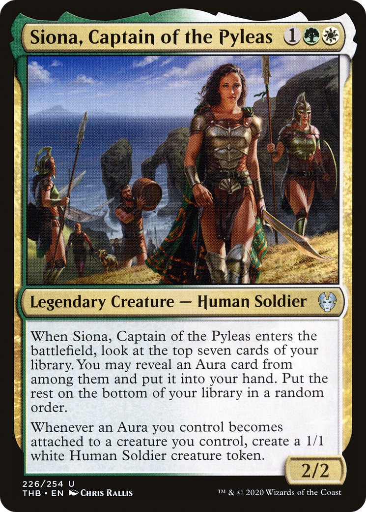 Siona, Captain of the Pyleas (226) Foil - Theros Beyond Death