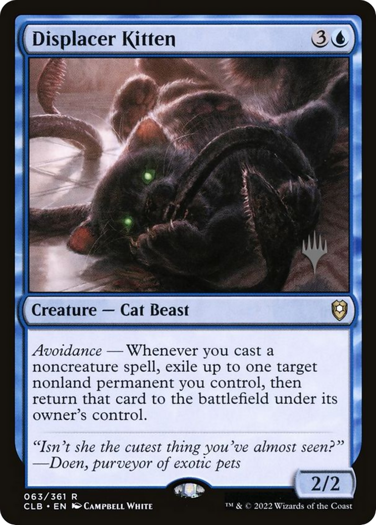 Displacer Kitten (63p) Foil - Battle for Baldur's Gate Promos