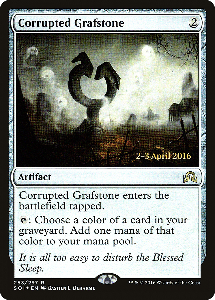 Corrupted Grafstone (253s) Foil - Shadows over Innistrad Promos