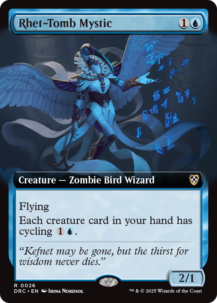 Rhet-Tomb Mystic (Extended Art) (026) - Commander: Aetherdrift
