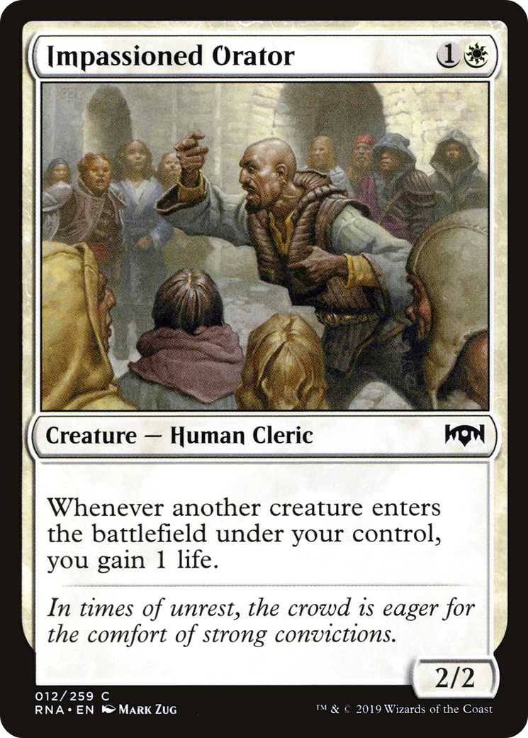Impassioned Orator (012) Foil - Ravnica Allegiance