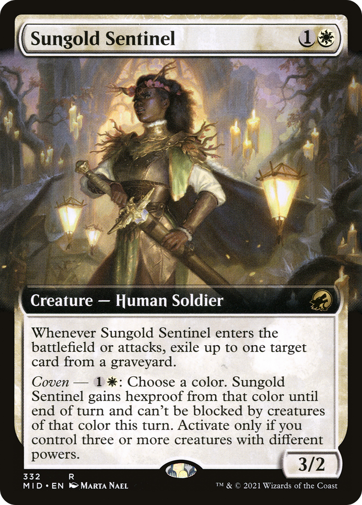 Sungold Sentinel (Extended Art) (332) Foil - Innistrad: Midnight Hunt