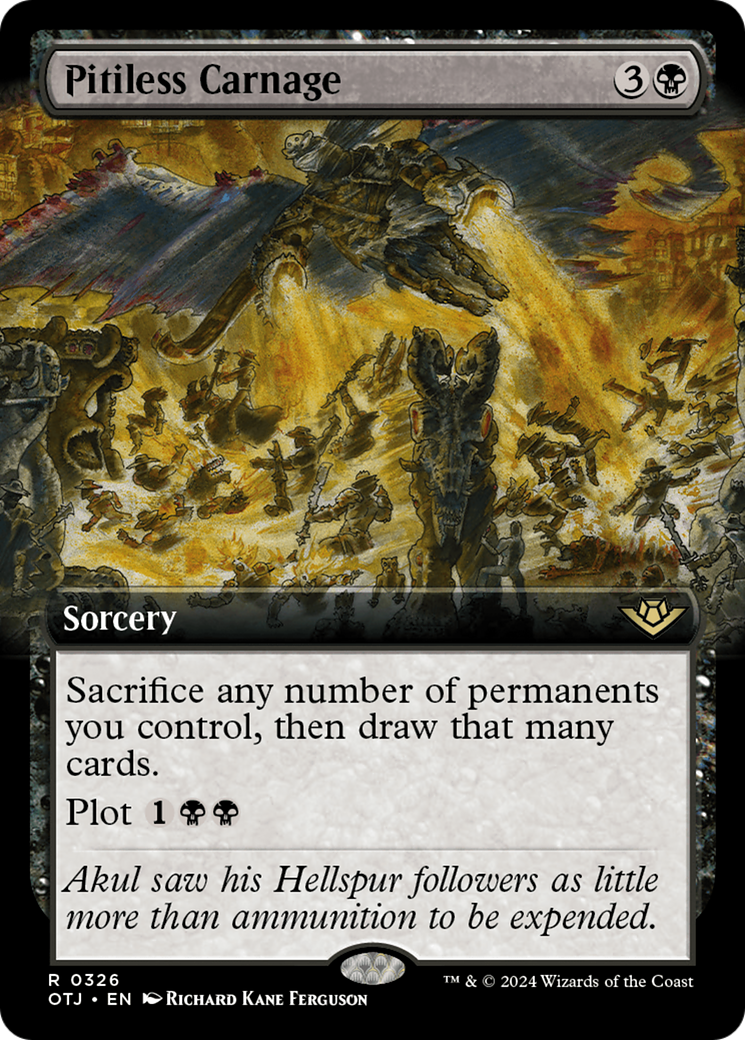 Pitiless Carnage (Extended Art) (326) Foil - Outlaws of Thunder Junction