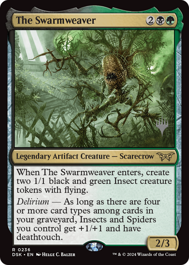 The Swarmweaver (236) Foil - Duskmourn: House of Horror Promos