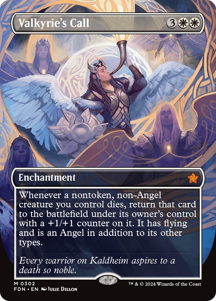 Valkyrie's Call (Borderless) (302) Foil - Foundations