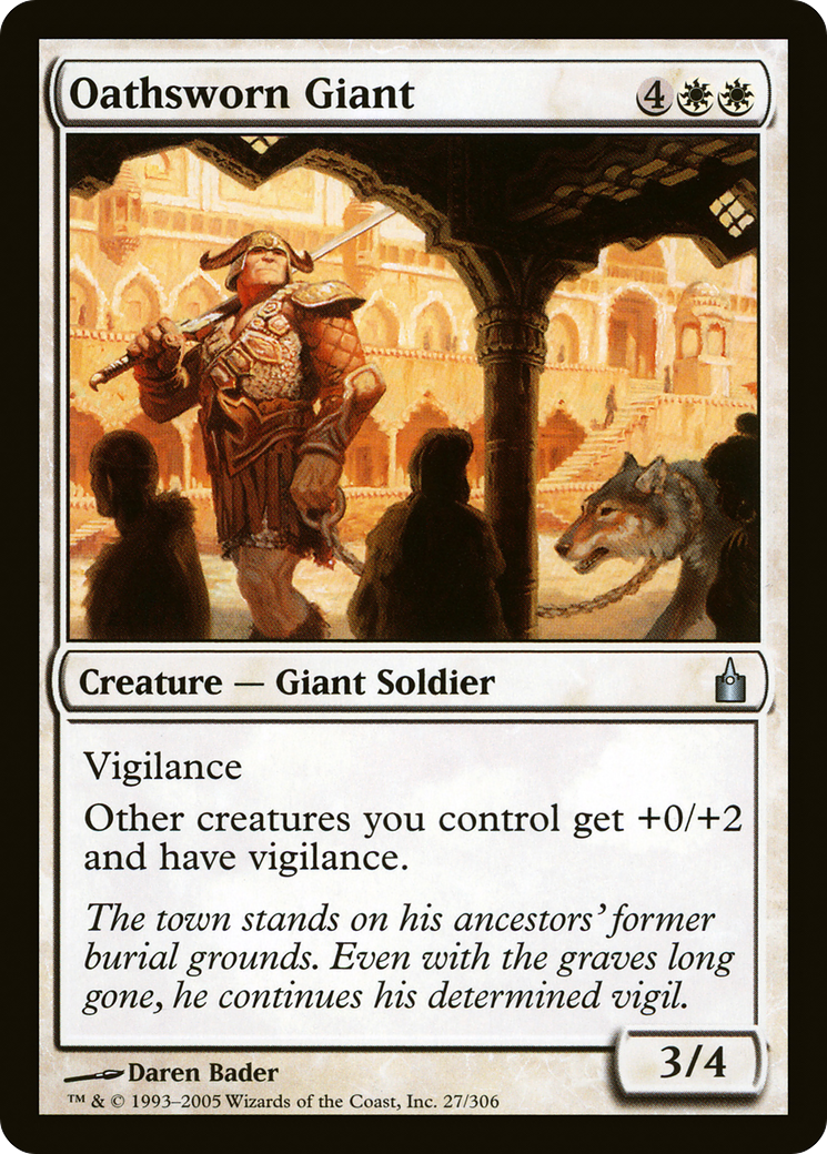Oathsworn Giant (027) Foil - Ravnica: City of Guilds
