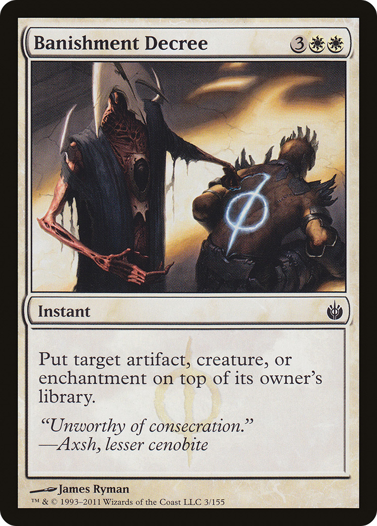 Banishment Decree (003) Foil - Mirrodin Besieged