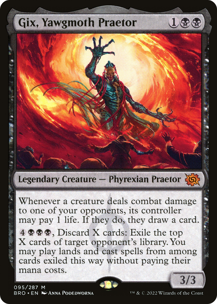 Gix, Yawgmoth Praetor (095) Foil - The Brothers' War