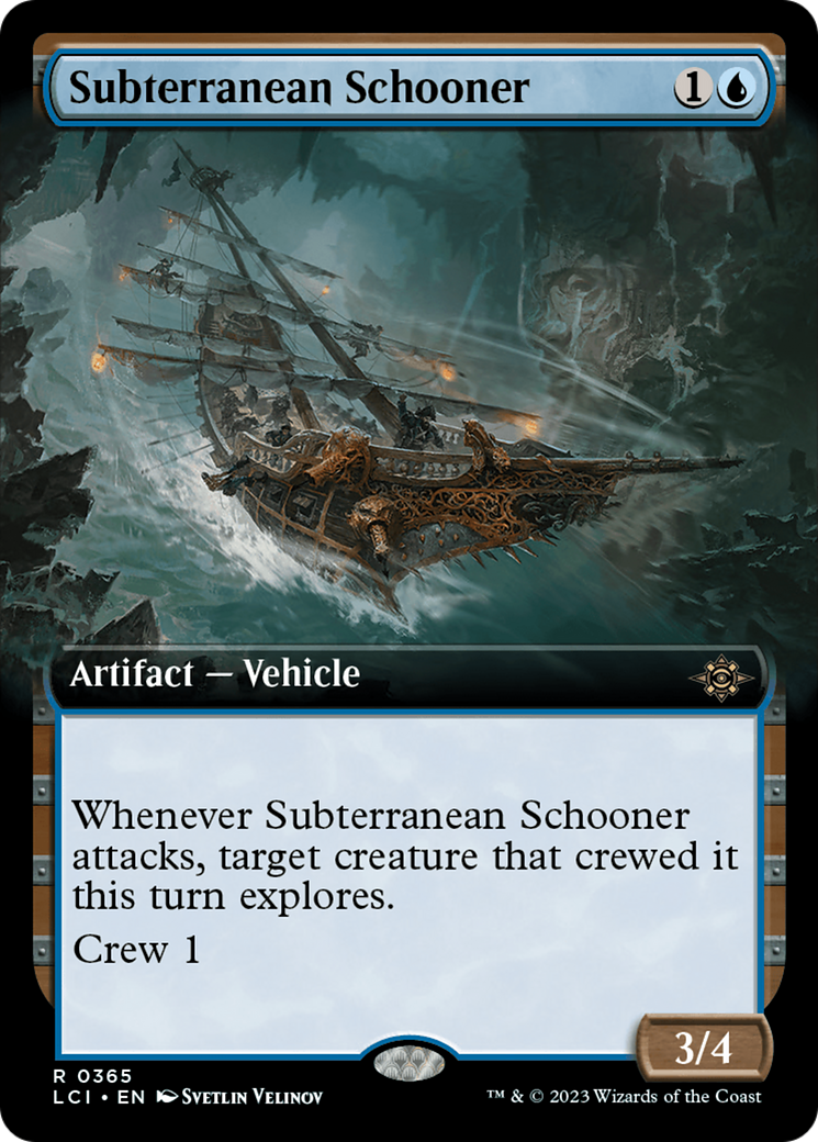 Subterranean Schooner (Extended Art) (365) Foil - The Lost Caverns of Ixalan