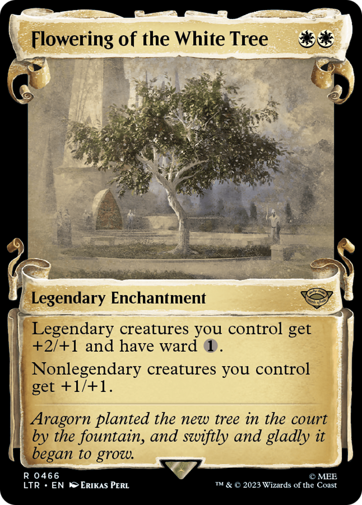 Flowering of the White Tree (Showcase) (466) Foil - The Lord of the Rings: Tales of Middle-earth