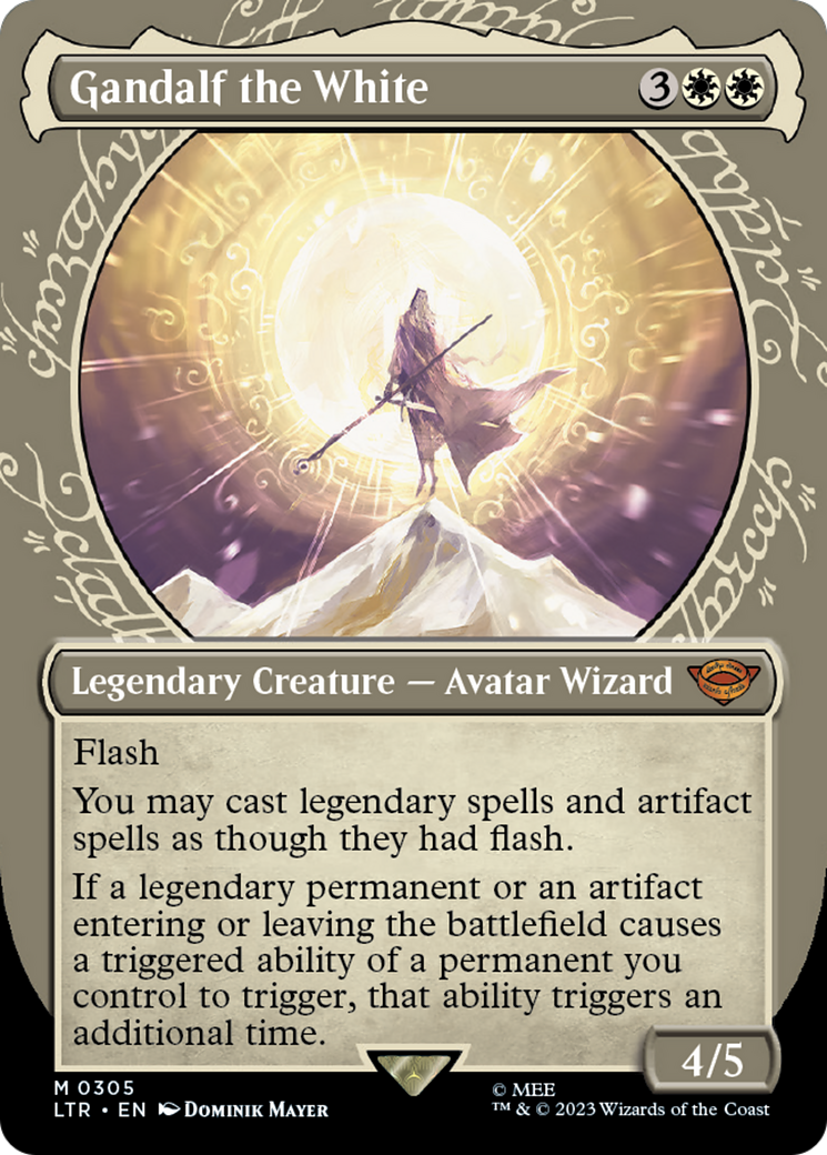 Gandalf the White (Showcase) (305) Foil - The Lord of the Rings: Tales of Middle-earth
