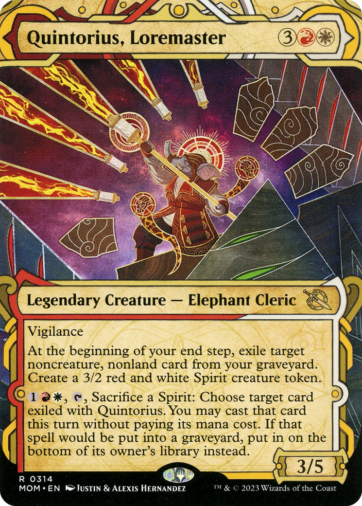 Quintorius, Loremaster (Showcase) (314) Foil - March of the Machine