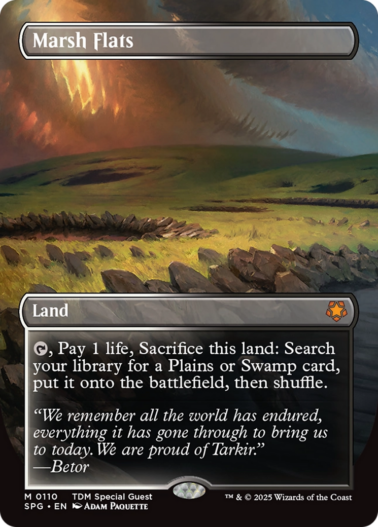 Marsh Flats (Borderless) (110) Foil - Special Guests