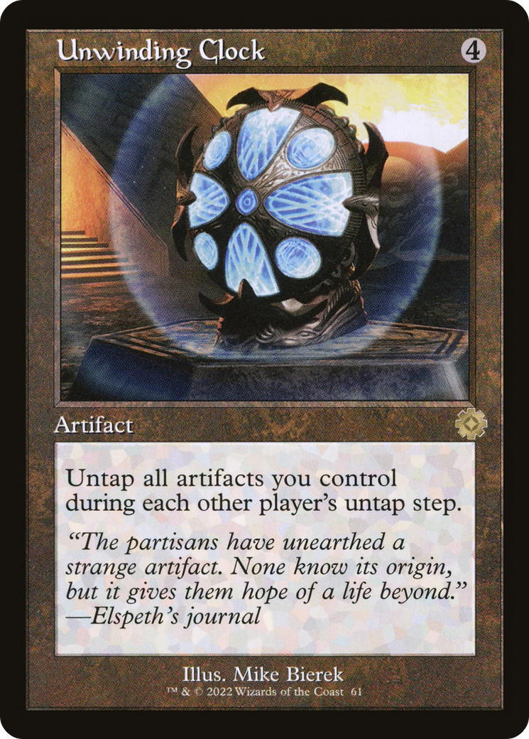 Unwinding Clock (Retro) (061) Foil - The Brothers' War Retro Artifacts