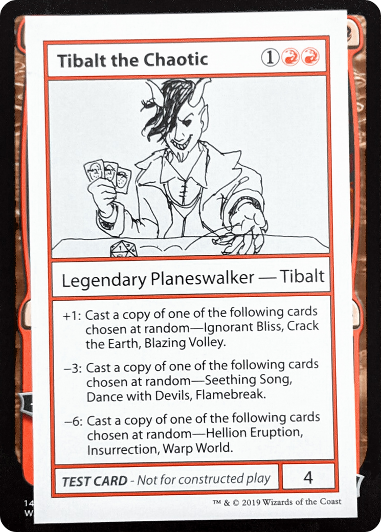 Tibalt the Chaotic (No PW Symbol) - Mystery Booster Playtest Cards 2021