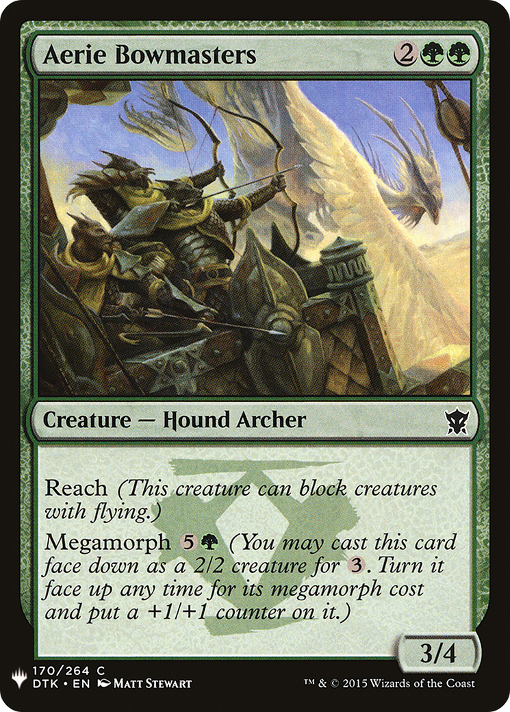 Aerie Bowmasters (170) - The List