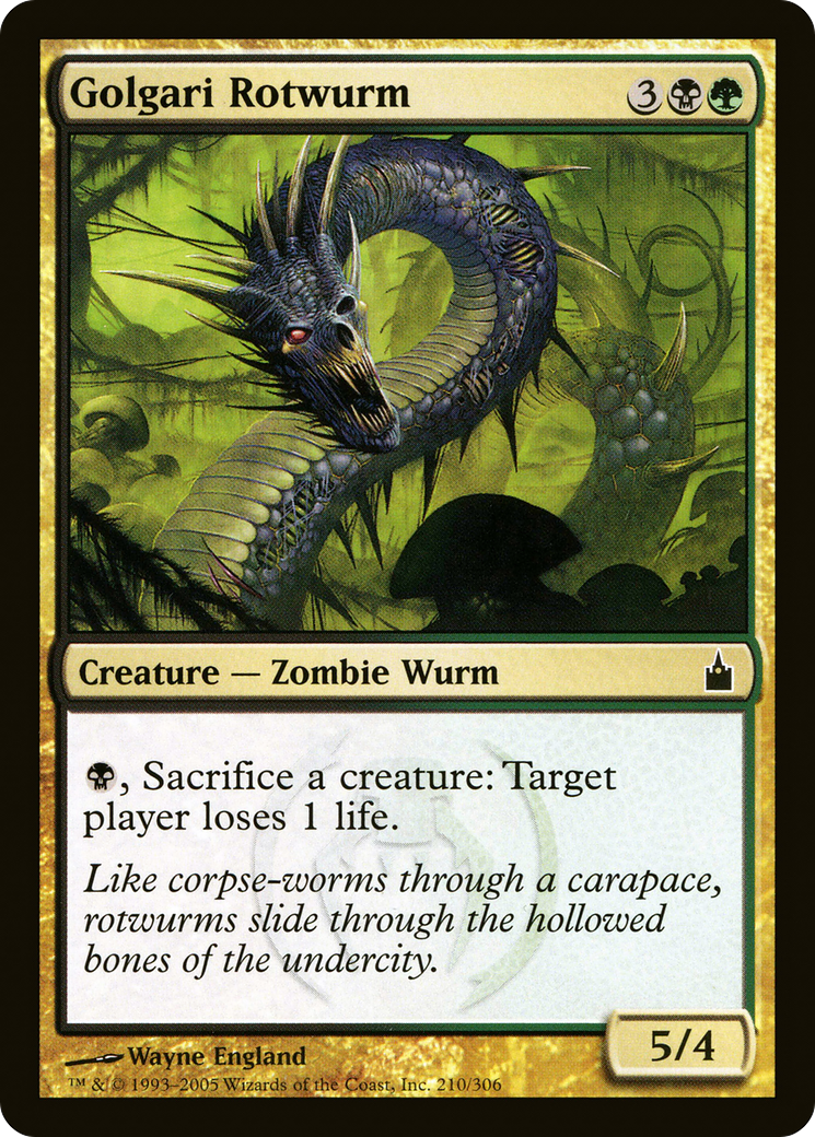 Golgari Rotwurm (210) Foil - Ravnica: City of Guilds
