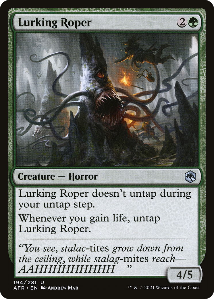 Lurking Roper (194) Foil - Adventures in the Forgotten Realms
