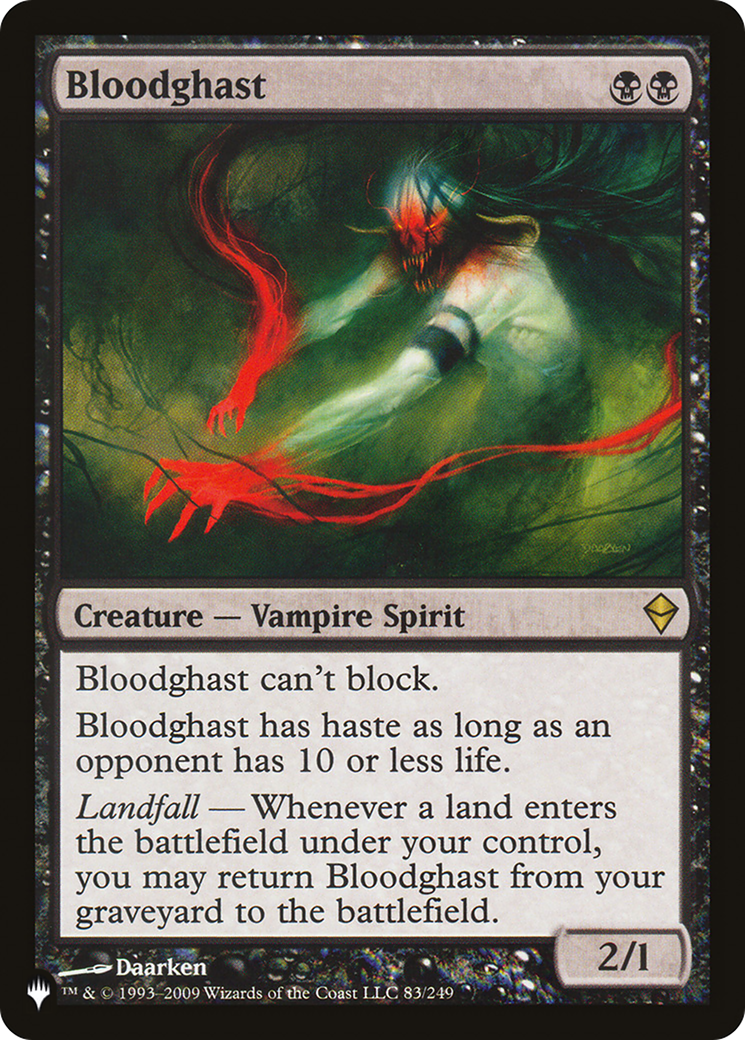 Bloodghast (ZEN-83) - The List