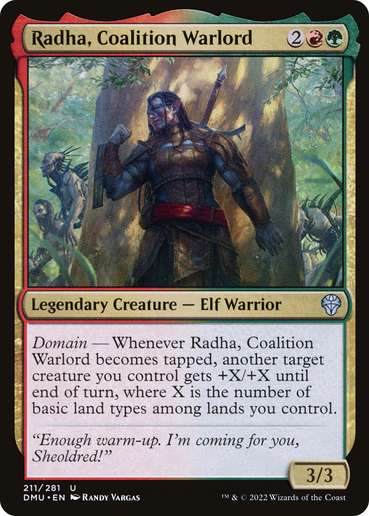 Radha, Coalition Warlord (211) - Dominaria United