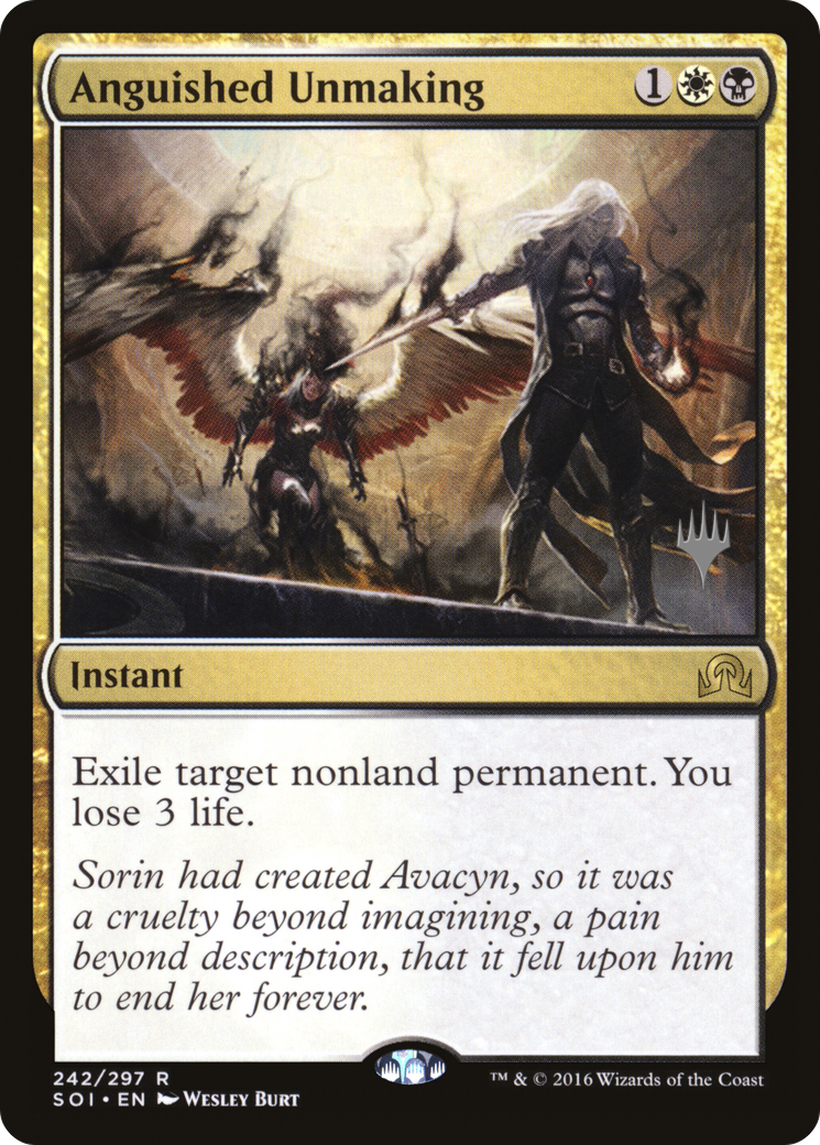 Anguished Unmaking (242p) Foil - Shadows over Innistrad Promos