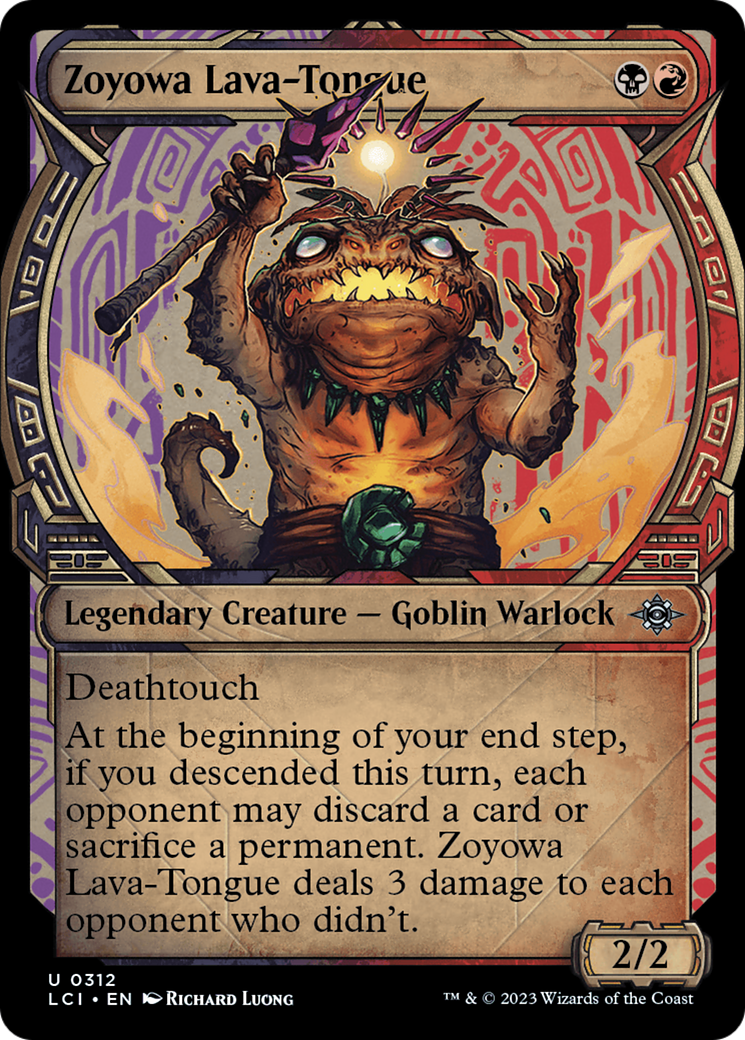 Zoyowa Lava-Tongue (Showcase) (312) Foil - The Lost Caverns of Ixalan