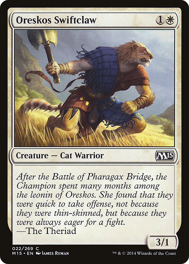Oreskos Swiftclaw (022) Foil - Magic 2015
